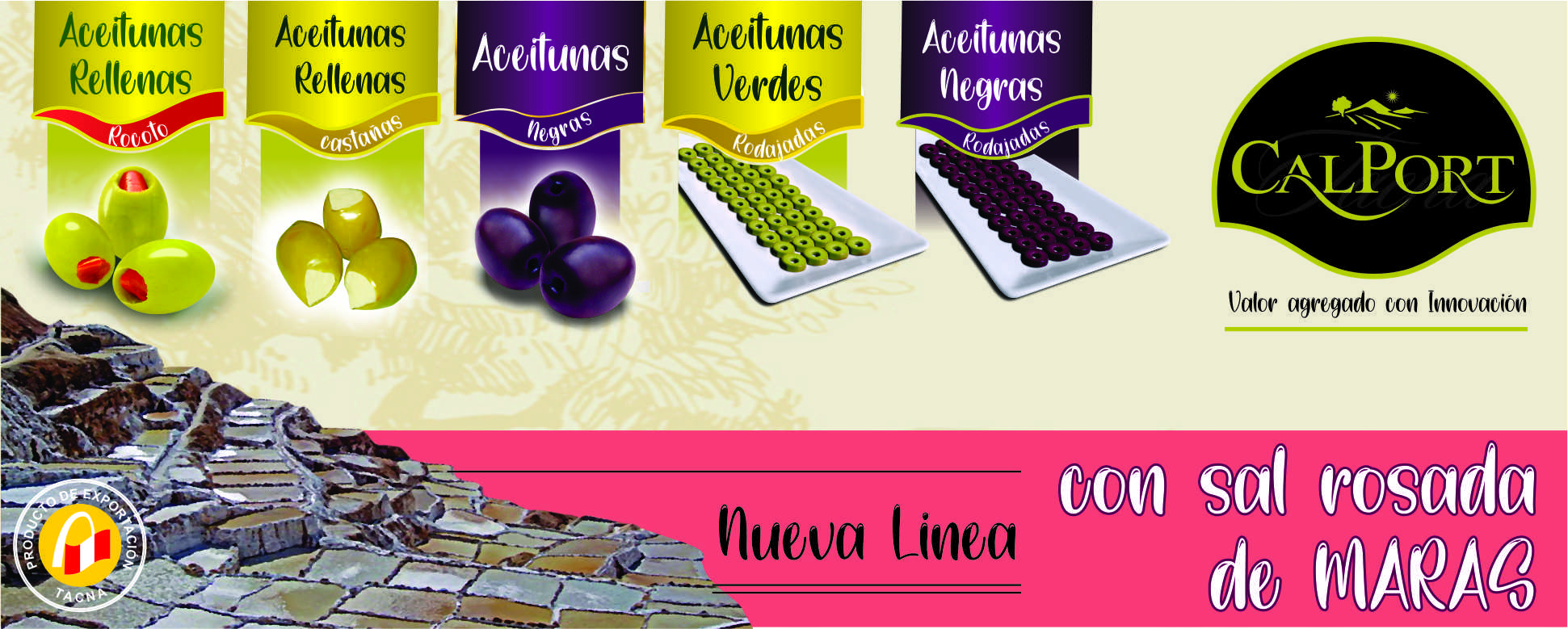 Nueva linea de aceitunas con sal de maras Nueva linea de aceitunas con sal de maras