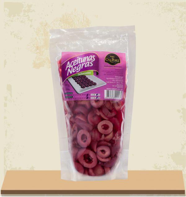 Aceitunas negras de tacna en rodajas 150gr