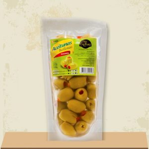 Aceitunas verdes de tacna 150gr rellenas con pimiento