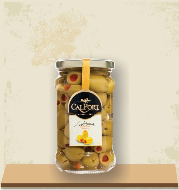 Aceitunas verdes de tacna 200gr rellenas con pimiento