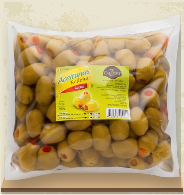 Aceituna verde al rocoto de 500gr de Tacna