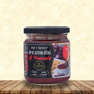 DIP Y SPREAD DE ACEITUNA NEGRA CON PIMIENTO x190gr.