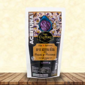DIP Y SPREAD DE ACEITUNA NEGRA CON PASAS Y PECANAS x180gr.