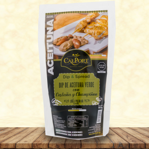 DIP Y SPREAD DE ACEITUNA VERDE CON CASTAÑA Y CHAMPIÑON x180gr.