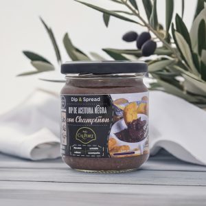 DIP Y SPREAD DE ACEITUNA NEGRA CON CHAMPIÑON x190gr.