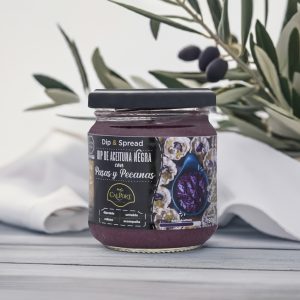 DIP Y SPREAD DE ACEITUNA NEGRA CON PASAS Y PECANASx190gr.